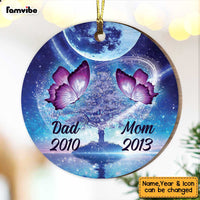 Personalized Butterfly Memorial Mom Dad Ornament SB71 87O36 thumb 1