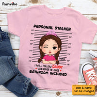 Personalized Cute Personal Stalker Kid T Shirt 24344 thumb 1