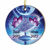 Personalized Butterfly Memorial Mom Dad Ornament SB71 87O36 1