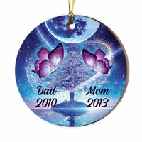 Personalized Butterfly Memorial Mom Dad Ornament SB71 87O36 thumb 1