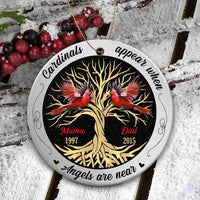 Personalized Cardinal Memo Circle Ornament SB11 30O34 thumb 1