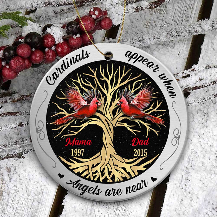 Personalized Cardinal Memo Circle Ornament SB11 30O34 1