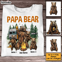 Personalized Mom Dad Papa Bear Camping T Shirt SB162 81O34 thumb 1