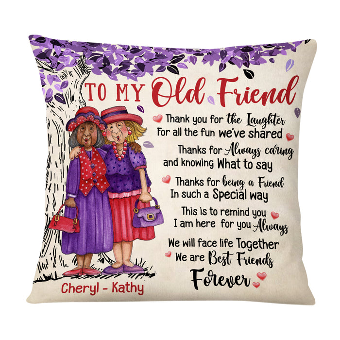 Personalized To My Old Friend Thank You For Pillow OB251 30O69 1