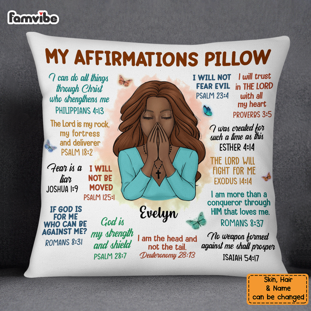 Personalized God My Affirmation Pillow OB213 23O58
