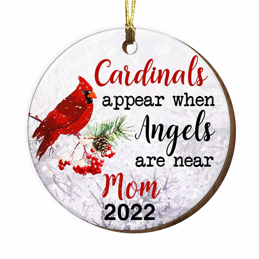 Personalized Cardinal Angel Christmas  Ornament SB54 81O34