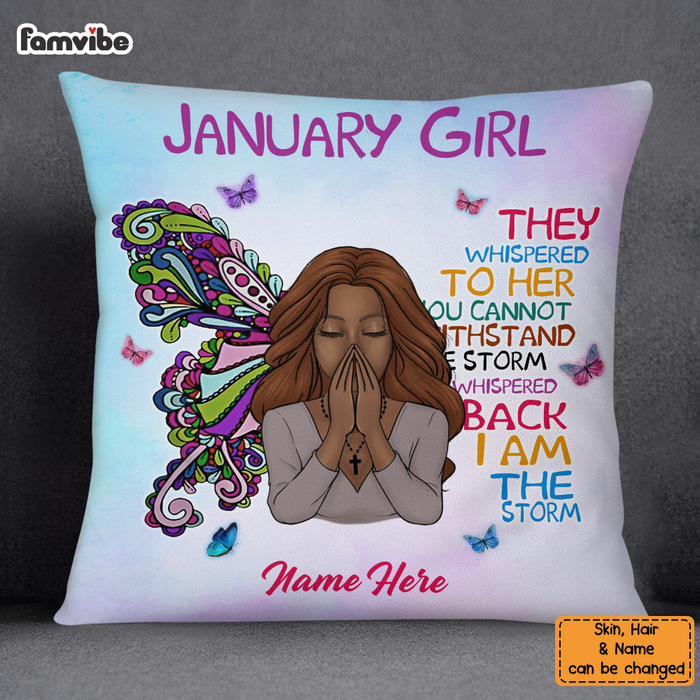 Personalized Daughter BWA Birthday Pillow DB213 23O36 1