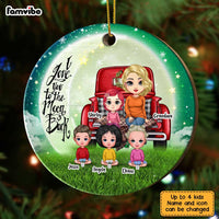Personalized I Love You To The Moon And Back Grandma Family Circle Ornament SB152 58O67 thumb 1
