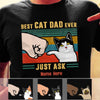 Personalized Cat Dad T Shirt MR181 73O57 1