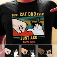 Personalized Cat Dad T Shirt MR181 73O57 thumb 1