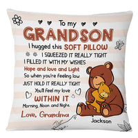 Personalized Mom Grandma Hug This Bear Drawing Pillow AP51 23O28 thumb 1