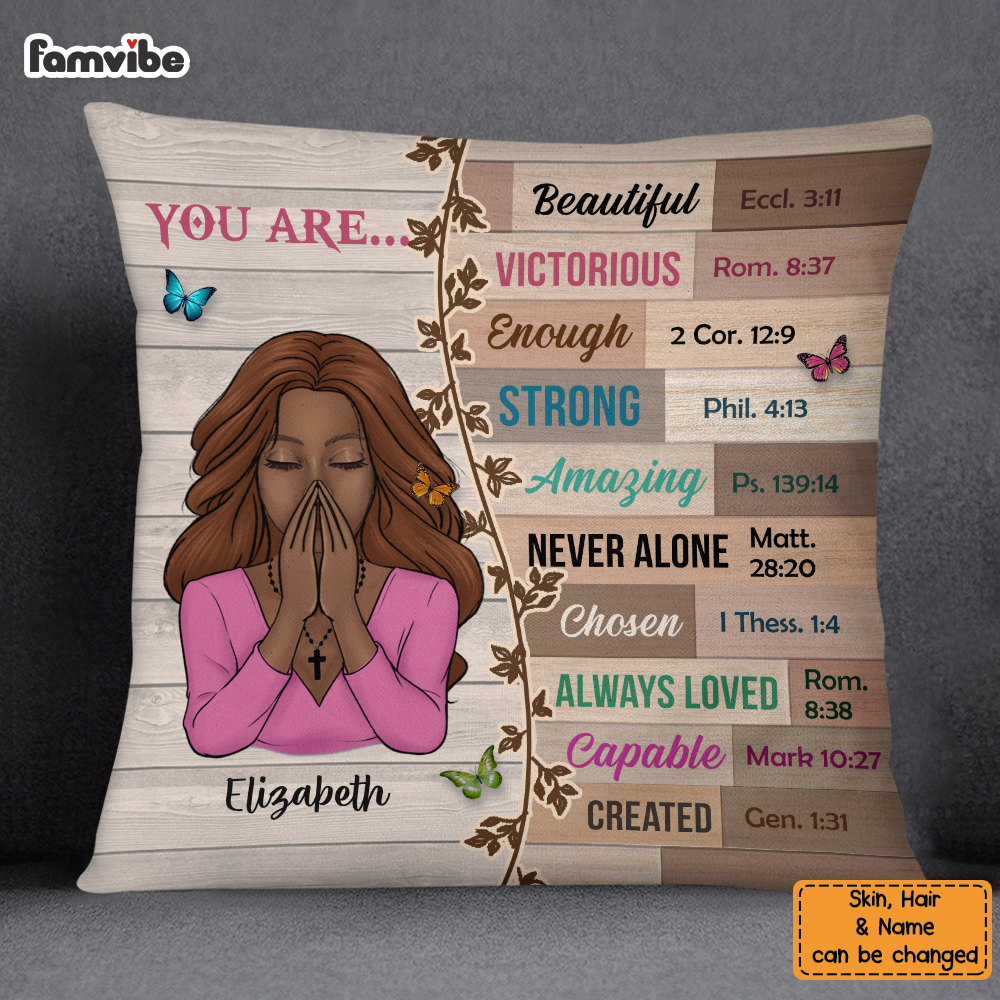 Personalized God Says You Are Inspiration Pillow DB32 32O58