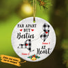 Personalized Bestie At Heart Long Distance Ornament SB222 30O47 1