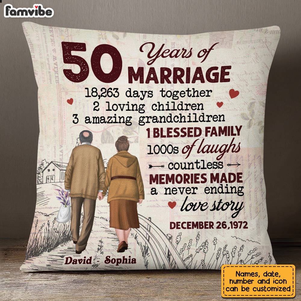 Personalized Anniversary Pillow JN205 32O28