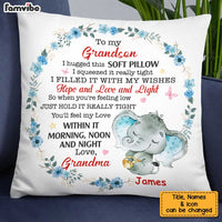 Personalized Elephant To My Granddaughter Hug This Pillow OB103 32O34 thumb 1