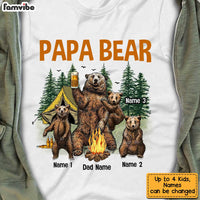 Personalized Mom Dad Papa Bear Camping T Shirt SB162 81O34 thumb 1