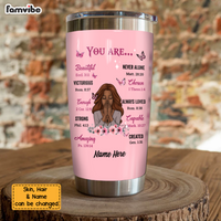 Personalized God You Are Steel Tumbler NB244 30O58 thumb 1