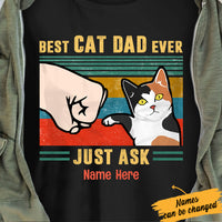 Personalized Cat Dad T Shirt MR181 73O57 thumb 1