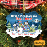 Personalized Snowman Grandparent Christmas Benelux Ornament AG303 95O34 thumb 1