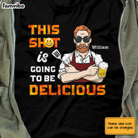 Personalized Dad Grandpa BBQ Grill T Shirt MY122 31O28 thumb 1