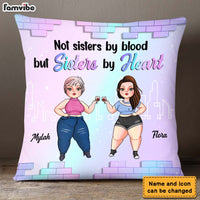 Personalized Friends Not Sisters By Blood But Sisters By Heart Pillow 22663 thumb 1