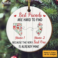 Personalized Best Friends Long Distance  Ornament SB248 30O34 thumb 1