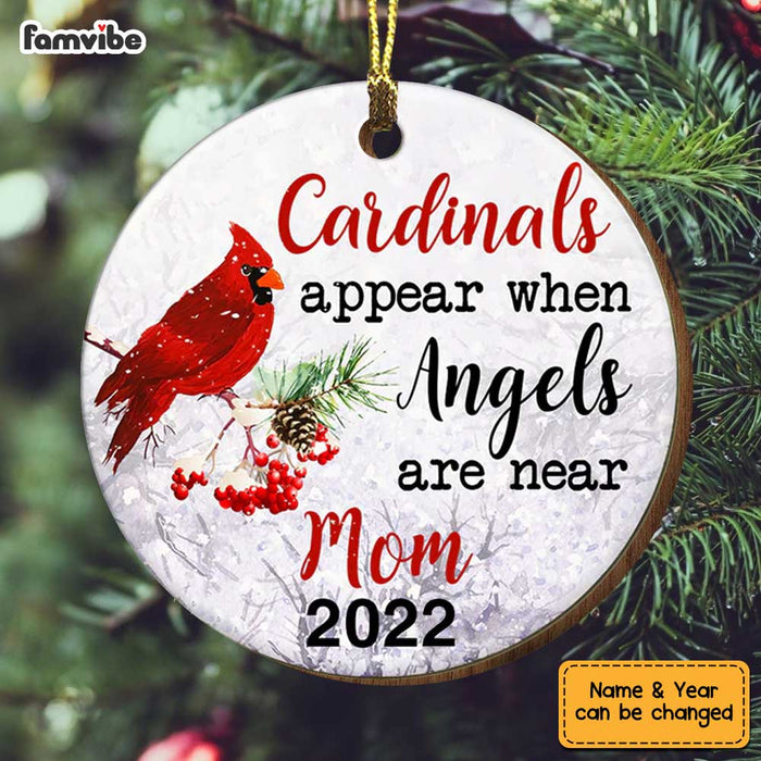 Personalized Cardinal Angel Christmas  Ornament SB54 81O34 1