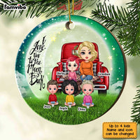 Personalized I Love You To The Moon And Back Grandma Family Circle Ornament SB152 58O67 thumb 1