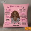 Personalized Daughter God You Are Pillow NB244 30O58 1