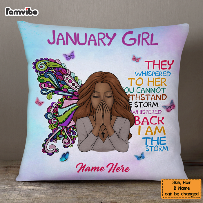 Personalized Daughter BWA Birthday Pillow DB213 23O36 1