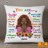 Personalized You Are Daughter Floral Pillow SB53 32O53 thumb 1