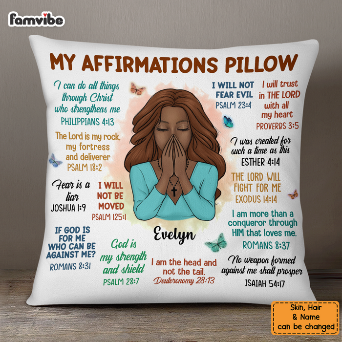 Personalized God My Affirmation Pillow OB213 23O58 1
