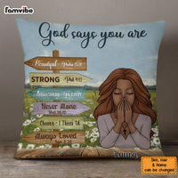 Personalized You Are Daughter Bible Verses Pillow NB244 23O76 thumb 1