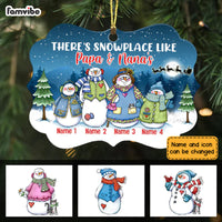 Personalized Snowman Grandparent Christmas Benelux Ornament AG303 95O34 thumb 1