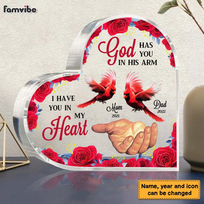 Personalized God Has You In His Arm Cardinals Memorial Acrylic Plaque 22729 1