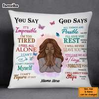 Personalized God Says You Are Daughter Pillow NB103 87O53 thumb 1
