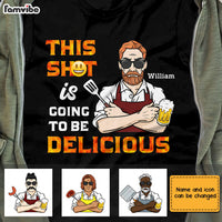 Personalized Dad Grandpa BBQ Grill T Shirt MY122 31O28 thumb 1