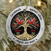 Personalized Cardinal Memo Circle Ornament SB11 30O34 thumb 1
