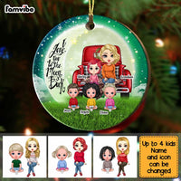 Personalized I Love You To The Moon And Back Grandma Family Circle Ornament SB152 58O67 thumb 1