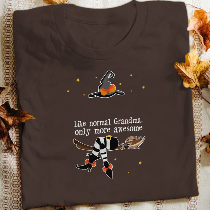 Personalized Grandma Witch Halloween T Shirt AG222 87O57 1