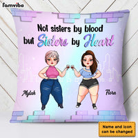 Personalized Friends Not Sisters By Blood But Sisters By Heart Pillow 22663 thumb 1