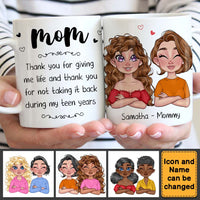 Personalized Gift for Mom Thank You For Giving Me Life Mug 23666 thumb 1
