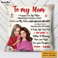 Personalized To My Mom From Daughter Hug This Pillow 23556 thumb 1