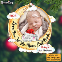 Personalized Elephant Baby First Christmas Ornament OB34 58O28 thumb 1