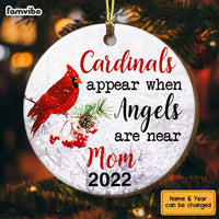 Personalized Cardinal Angel Christmas  Ornament SB54 81O34 thumb 1