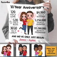 Personalized Couple Anniversary Pillow JL283 32O28 thumb 1