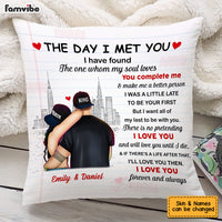 Personalized Couple The Day I Met You Pillow FB23 26O53 thumb 1