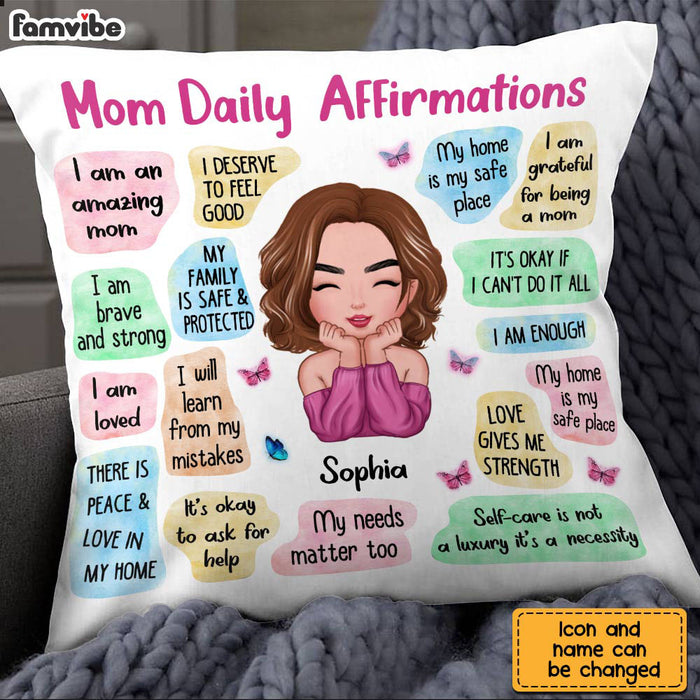 Personalized Mom Daily  Affirmations Pillow SB51 85O28 1