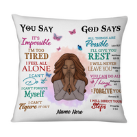 Personalized God Says You Are Daughter Pillow NB103 87O53 thumb 1