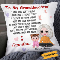 Personalized Granddaughter Hug This Pillow FB161 95O34 thumb 1